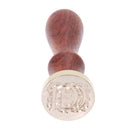 Retro Rose Pattern 26 Letter A-Z Alphabet DIY Wax Seal Stamp with Handle(W)