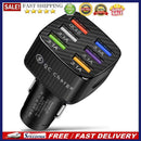 15A QC3.0 Fast Charging Phone Adapter 6 Ports USB Car Charger for Mobile Phone