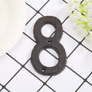 Metal Digital Numbers Cast Iron House Sign Doorplate DIY Cafe Shop Wall Decor