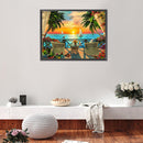 5D Diamond Painting Kit DIY Seaside Sunset Full Square Drill Mosaic Picture Arts