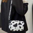 Women Fashion Nylon Square Handbag Female Casual Cow Pattern Small Messenger Bag