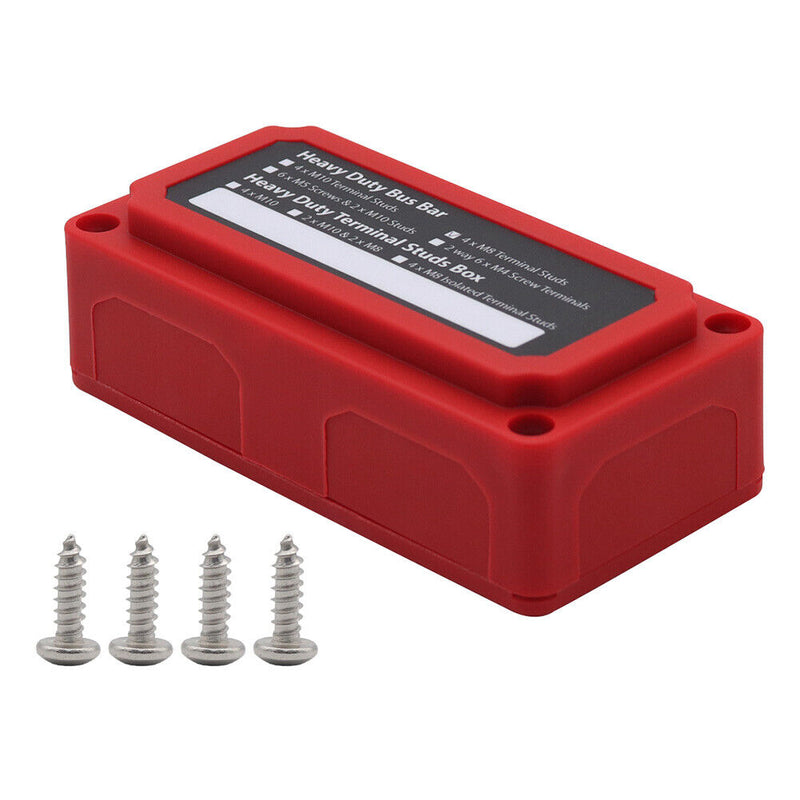 D4 Terminal Studs Bus-Bar Box C 48V 300A Car Ship Power Distribution Block Newly
