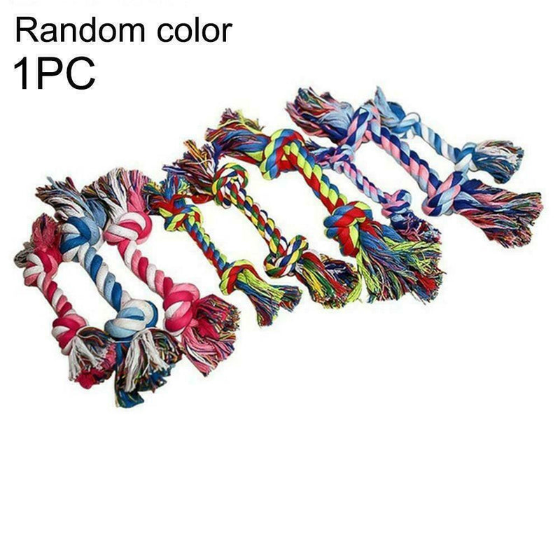 Small Dog Rope Chew Toys Kit Tough Strong Knot Pet Toys Cotton Puppy N2U0
