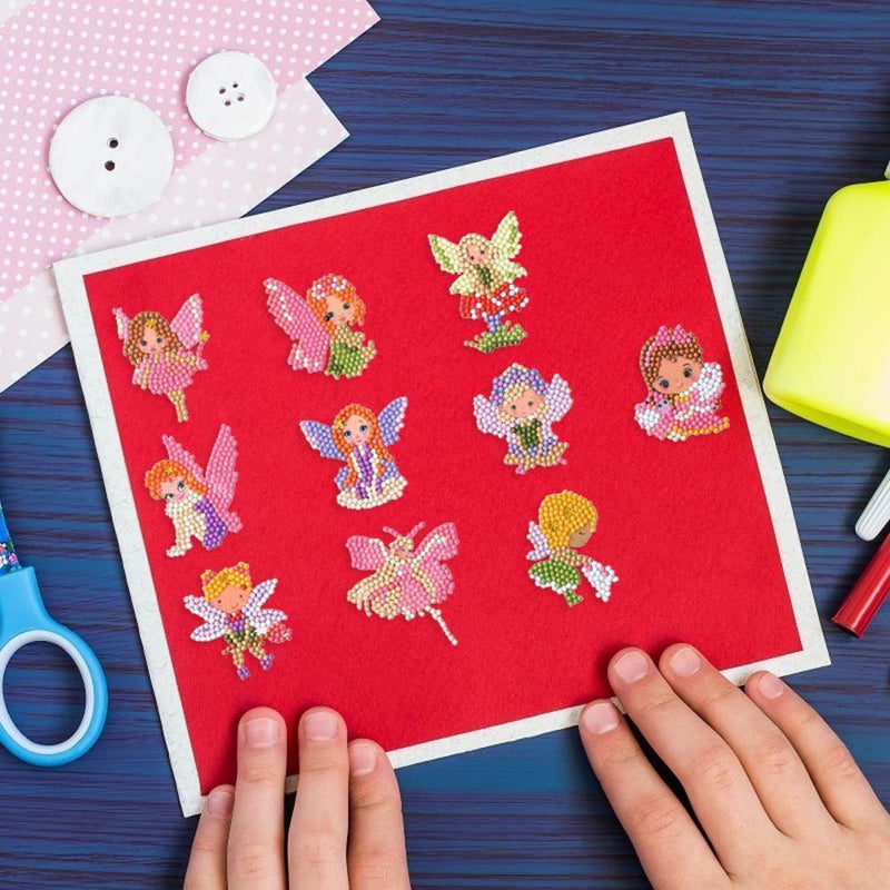 DIY Cartoon Full Drills Round Diamond Painting for Children Cup Book Phone Decor