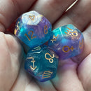 Accessory Multifaceted Constellation Dice Set Astrology Tarot Card Divination