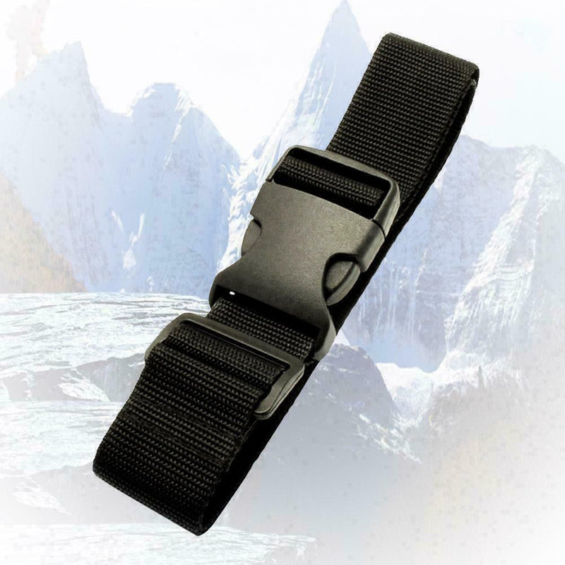Black Small Travel Luggage Straps Short Adjustable Suitcase Belt Buckle Z5X0