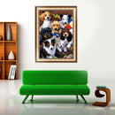 DIY 5D Diamond Embroidery Paint Colorful Dog Cross Stitch Craft Home Decor