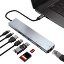 Gigabit Ethernet Dongle USB 3.0 Port 87W PD 4K HDMI Adapter Type C To USB-C Hub