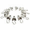 10PC Heavy Duty Curtain Clips Window Shower Curtain s Clip Hook Ring Metal N9U4