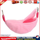 Warm Banana Hamster Hammock Hang Cage Pet Birds Sleeping Nest House (Pink) Newly