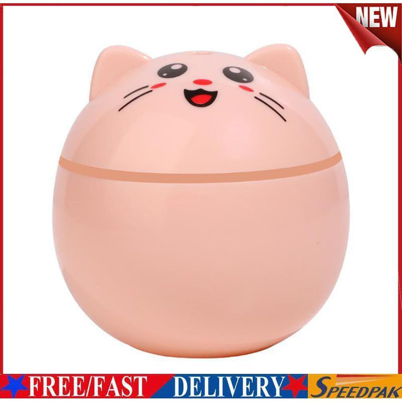 Lovely Cat Air Humidifier Ultrasonic Mist Maker Home LED Night Lamp (Pink)
