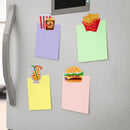 4pcs DIY Full Drill Diamond Burger Fries Food Embroidery Fridge Magnets