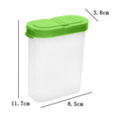 2 Lids Moisture Resistant Transparent Spice Box Spice Jar Spice Bottle