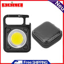 LED Keychain Flashlight 500 Lumens Outdoor Camping Working Light (Black+Box)