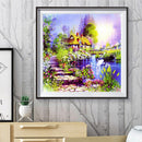 Full Square Drill Mosaic Poster 5D DIY Diamond Painting Rural House Kit