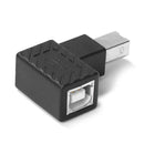 USB 2.0 Type B Male to Female Adapter Right Angled for Printer (Down)