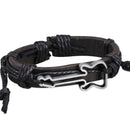 Trendy Guitar Shape Girl Boy Braid Bracelet String Band Bangle Black