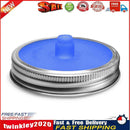 Wide Mouth Mason Jar Lids Silicone Seal Cover Pickles Ferment Cap (Blue) Newly