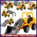 6pcs Fun Inertia Glide Construction Vehicle Set Child Excavator Tractor Pla