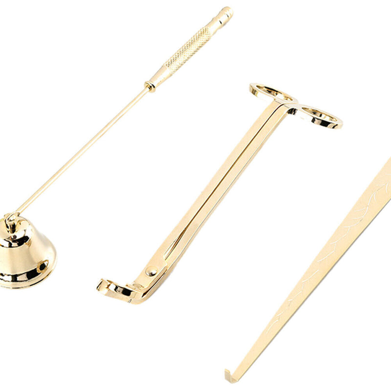 Candle Wick Scissor Set Stainless Steel Snuffer Lamp Trim Hook Cutter (D)