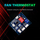 HW-585 3 Channel DC 12V PWM Speed Temperature Controller 4 Wire Fan Thermostat