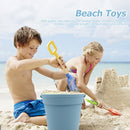 Silicone Beach Toys Digging Sand Tools Container Toys Storage Bucket (A)