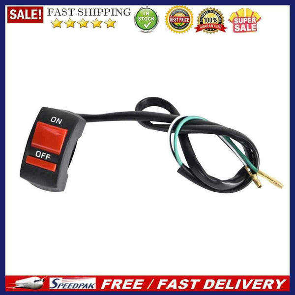 E-Bike LED Light ON/OFF Button Motorcycle Scooter Handlebar Controller Swit