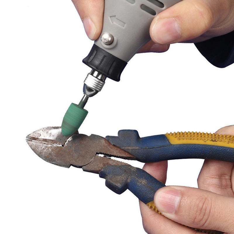 5pcs/set Cylindrical Conical Rubber Grinding Heads Polishing Abrasive Tool