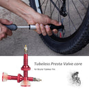 2pcs 40mm MTB Road Bike Extender Valves Tubeless Presta Valve Core (Red) Newly