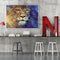 Lion Oil Paint By Numbers Kits DIY Handpainted on Canvas Wall Art Pictures