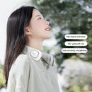 #A Mini Bladeless Hanging Neck Fan Rechargeable USB 2000mAh Mute Sport Leafless
