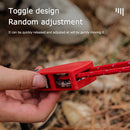 4mm 4m Pulley Tensioner Reflective Wind Rope Fastener with Carabiner for Camping