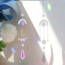 #A Diamond Wind Chime Crystal Prism Colorful Wind Chime Rotating for Car Window