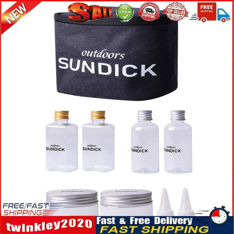 8pcs Spice Oil Jars Set Outdoor Picnic Camping Seasoning Containers Bottle Newly