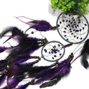 Purple Feather Bead Catcher Feathers Wall Hanging Dream House Car Decor Ornament