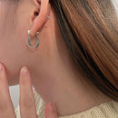 Fashion Geometric Earring S925 Earrings Twist Winding Earring Party Jewelry