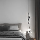 Modern Chandelier Lamp Nordic Bedside LED Indoor Hanging Lighting (White) Newly