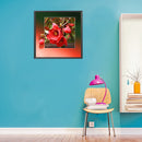 Flowers Full Round Drill Diamond Painting Rhinestone Handmade Art Picture Newly