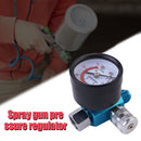 G1/4 inch Pneumatic Spray Gun Air Pressure Regulator Gauge Car Auto Repair