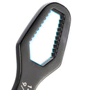 Universal Torx Wrench Double-head Adjustable 8-22mm Ratchet Spanner (Black)