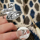 Loop Crochet Ring Ring Sewing Accessories Peacock Fish Phoenix Thimble Ring