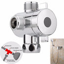 3 Way Shower Head Diverter G1/2 Three Function Switch T-Adapter Connector Newly