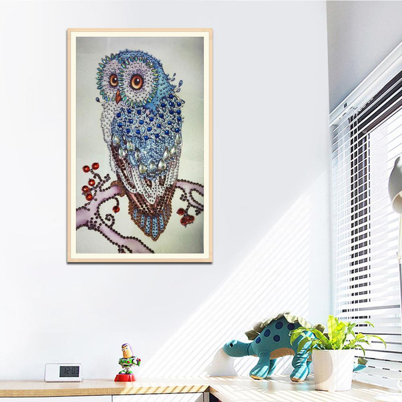 5D DIY Special Shaped Diamond Paint Bird Cross Stitch Embroidery Mosaic Kit