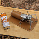 Removable Outdoor Camping Gas Stove Leather Outdoor Cooking Nonslip Pedesta
