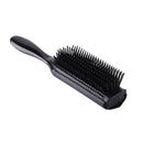 9 Rows Styling Brush Straight Curly Hair Detangling Massage Comb (Black) Newly