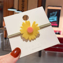 Cute Simple Women Cute Hair Ring Little daisy Hair Rope High Elastic
