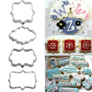 4x Metal Biscuit Pastry Cookie Mold Cake Fondant Sugarcraft SALE Mould H8E8