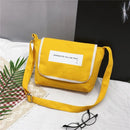 Women Travel Messenger Crossbody Bags College Girl Shoulder Bags (Yellow)