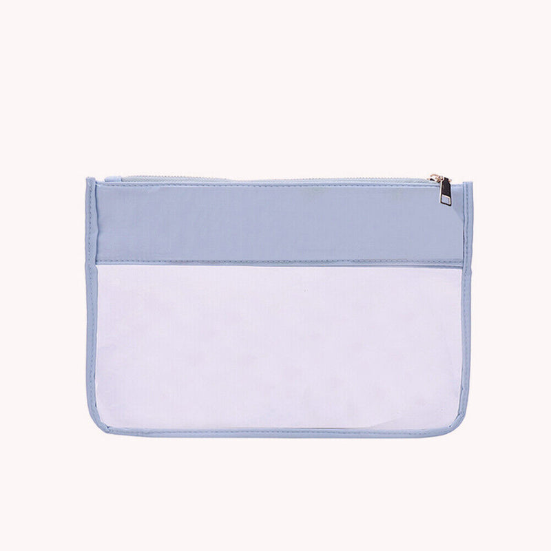 Fashion Letter Clutch Bag Transparent Cosmetic Bag PVC Zipper Clear Beauty Ca