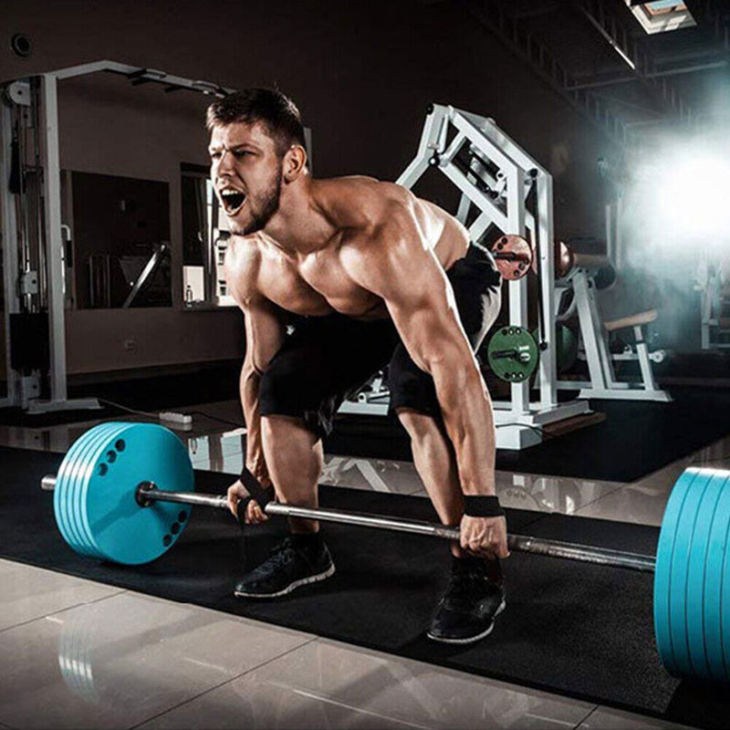 2pcs Weightlifting Wrist Wraps Grip Strap Gloves Fitness Barbells Power Belts